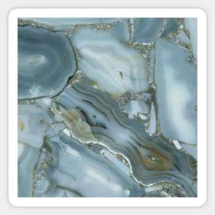 Blue Grey Marble Pattern Sticker